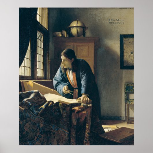 Geografe van Vermeer - Poster (Voorkant)