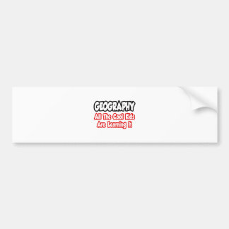 Geografie...alle Kinderen Bumpersticker
