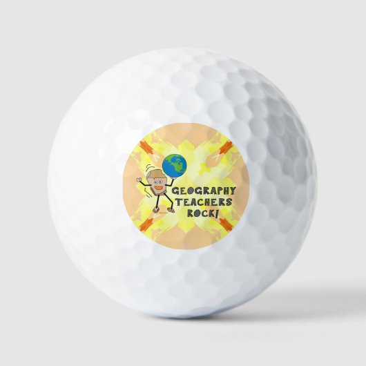 Geografie leraren Rock Golfballen (Voorkant)