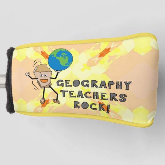 Geografie leraren Rock Golfheadcover (Voorkant)