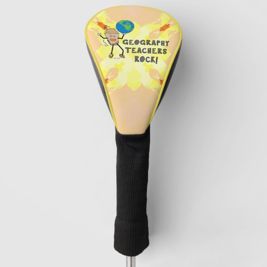 Geografie leraren Rock Golfheadcover (Voorkant)