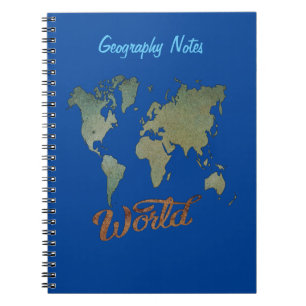 Geografie notitieboek voor studenten en leraren: