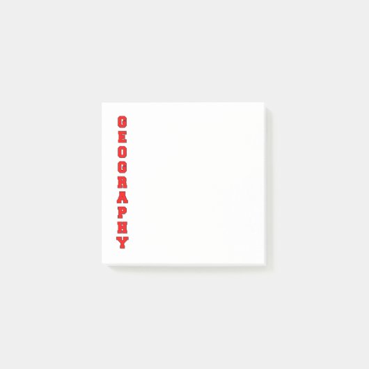 Geografie Post-it® Notes (Voorkant)