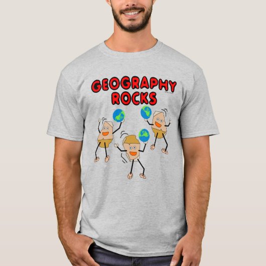 Geografie Rocks T-shirt (Voorkant)