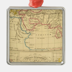 Geografie van Ptolemy Metalen Ornament