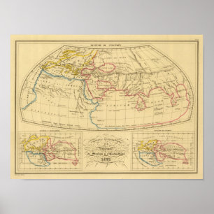 Geografie van Ptolemy Poster