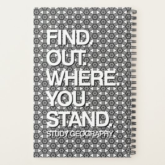 Geografie van studie planner (Achterkant)