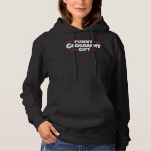 Geografie Wereldkaart Wereldbol Geograaf Hoodie