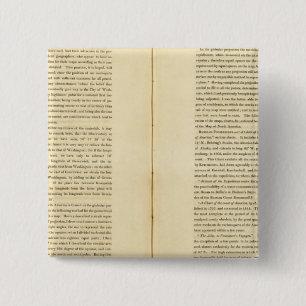 Geografisch geheugen vierkante button 5,1 cm