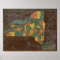 Geografische analyse van de staat New York