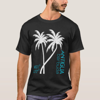 Geografische coördinaten van Antigua en Barbuda So T-shirt