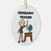 Geografische leraar keramisch ornament (Rechts)