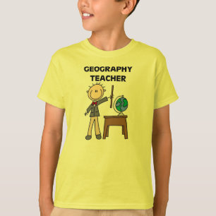 Geografische leraar t-shirt
