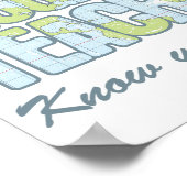 Geografische leraren weten waar ze zijn poster (Hoek)