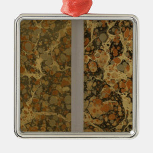 Geografische oefeningen metalen ornament