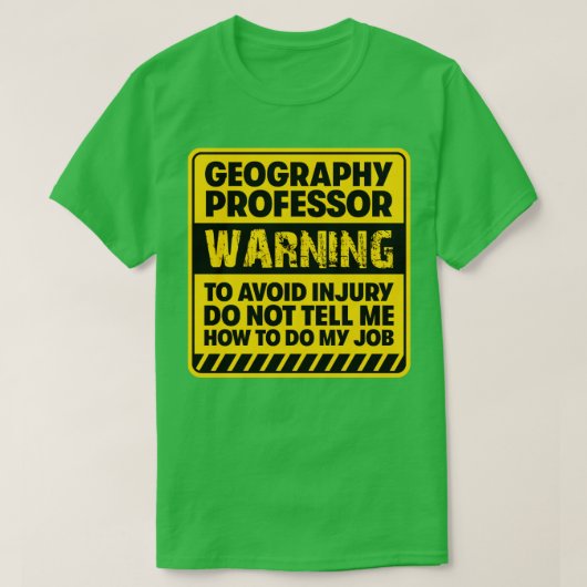 Geografische professor2 t-shirt (Design voorkant)