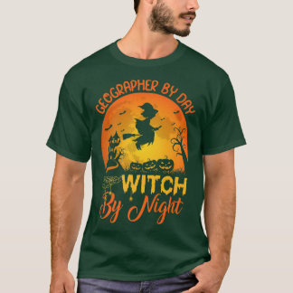 Geografische verdeling naar dag heks naar nacht Ge T-shirt