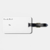 Geografische Wereldkaart Bagagelabel (Achterkant horizontaal)