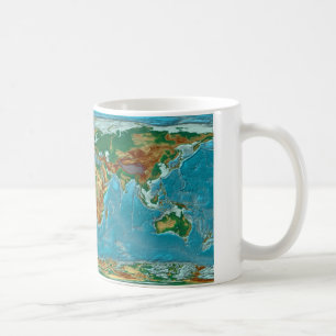 Geografische Wereldkaart Koffiemok