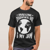 Geographical Mapping Cartography World Map T-shirt (Voorkant)
