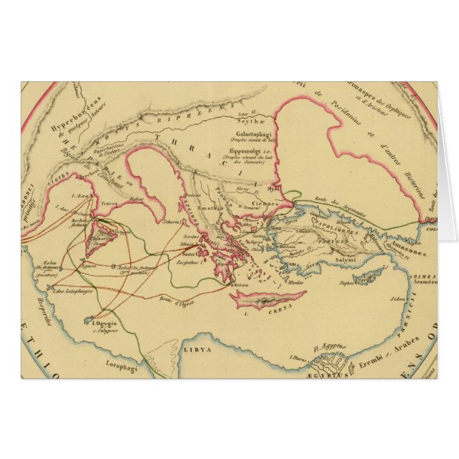 Géographie des Grecs Primitive (Devant horizontal)