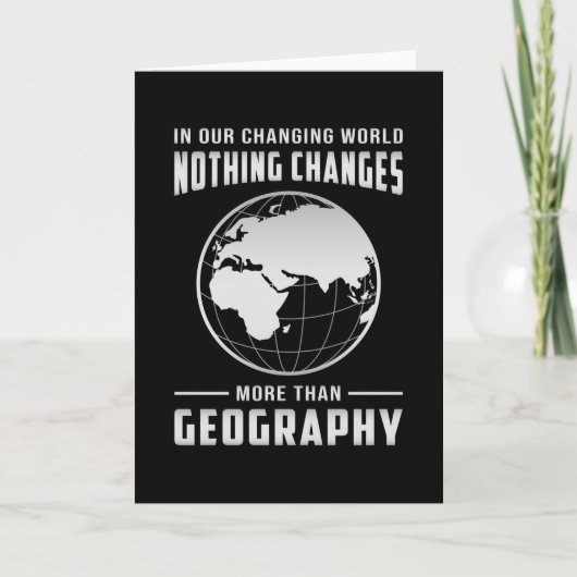 Géographie Professeur Funny Carte Continents Mondi (Devant)