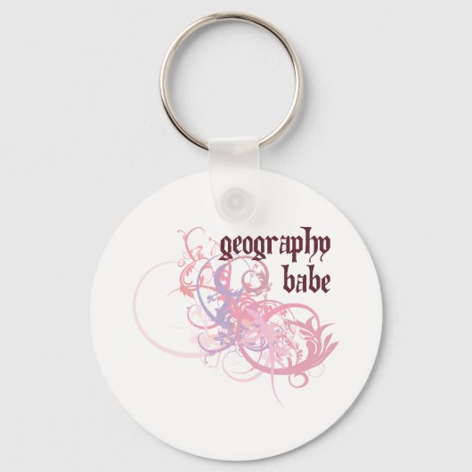 Geography Babe Sleutelhanger (Voorkant)