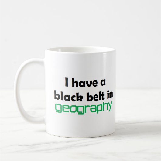 Geography black belt koffiemok (Links)