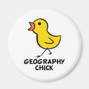 Geography Chick Magnet Magneet
