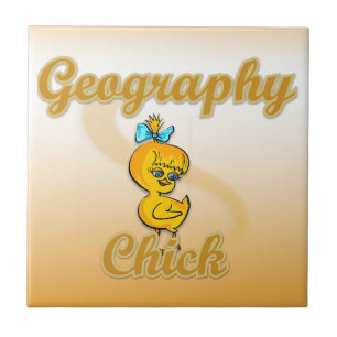 Geography Chick Tegeltje