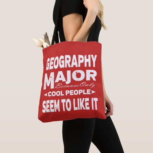Geography College Major Cool Mensen Tote Bag (Dichtbij)