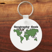 Geography Geek Sleutelhanger (Voorkant)