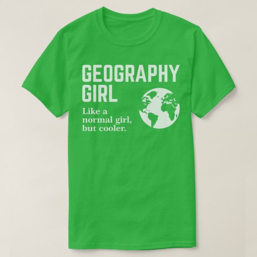 Geography Girl 5 T-shirt (Design voorkant)