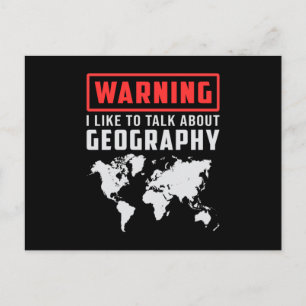 Geography leraar Funny Map Continenten Wereldcadea Briefkaart