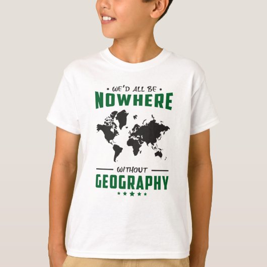 Geography leraar Funny World Continents Gift Idea T-shirt (Voorkant)