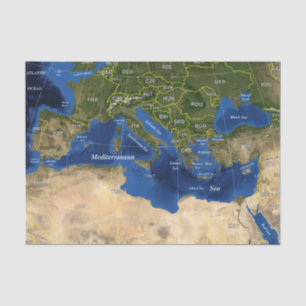 geography map tissue tissuepapier