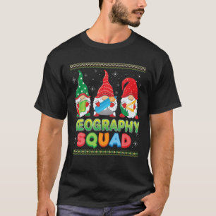 Geography Squad Kerstmis Gnomes Sweater Ugly Teac T-shirt
