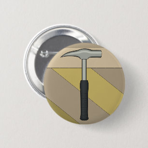 Geologe Rock Hammer Ronde Button 5,7 Cm