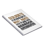 Geologen weten wat de slaapsteen maakt notitieboek (Rechterzijde)