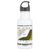Geologen zijn het gelukkigst dat mensen onhandig z waterfles  (Voorkant)