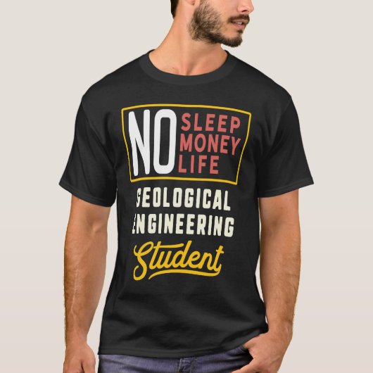 Geological Engineering Major Studen Graduation T-shirt (Voorkant)