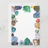 Géologie Anniversaire Invitation, Rock Invitation (Dos)
