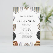 Géologie Anniversaire Invitation Rocks, Gems Cryst (Debout devant)