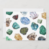 Géologie Anniversaire Photo Invitation (Dos)