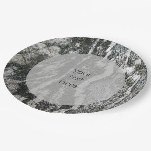 Geologie Decoratief het Patroon van de Omtrek om h Papieren Bordje