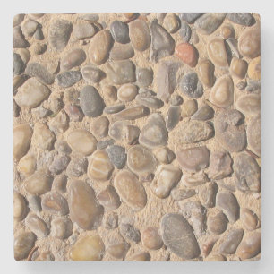 Geologie Decoratieve Pebble Stones Foto Stenen Onderzetter