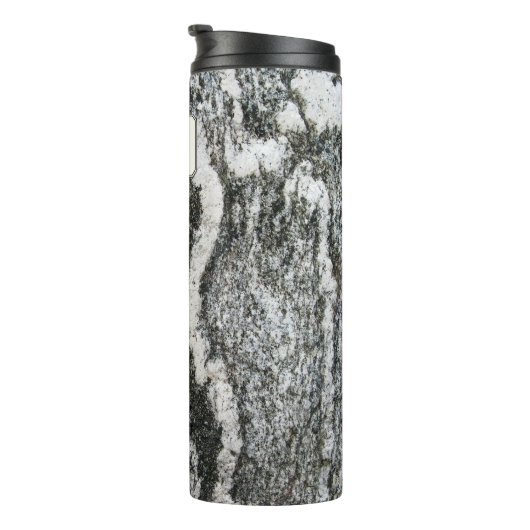 Geologie Decorative Rock Texture Custom Name Thermosbeker (Geroteerd rechts)