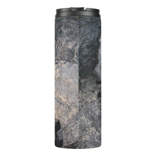 Geologie Decorative Rock Texture Custom Name Thermosbeker (Achterkant)