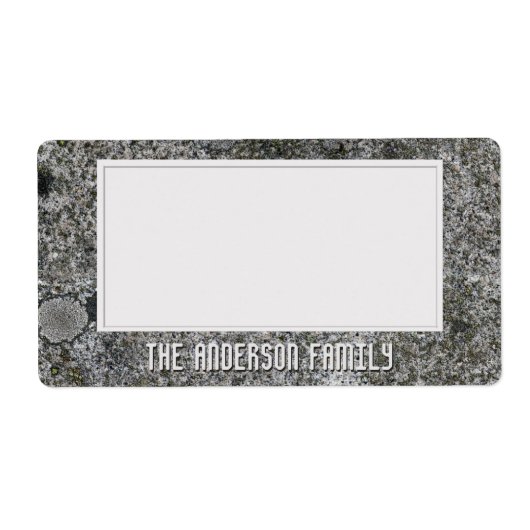 Geologie Grijs Graniet Rock Textuur Opslag Sticker (Voorkant)