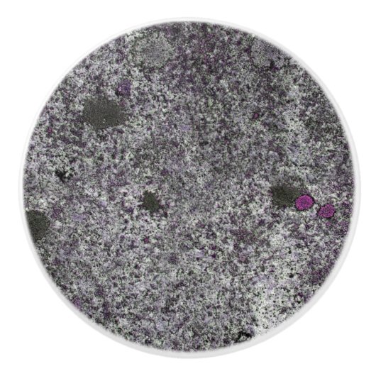 Geologie Grijs Graniet Roze Details Keramische Knop (Voorkant)